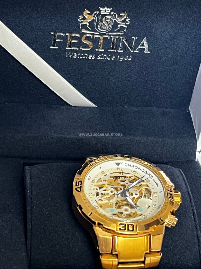 ⁦Montre FESTINA CHRONOBIKE MOTOR GOLD⁩ - الصورة ⁦5⁩
