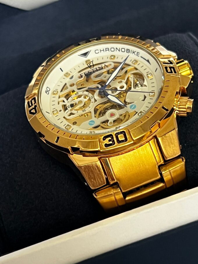 ⁦Montre FESTINA CHRONOBIKE MOTOR GOLD⁩ - الصورة ⁦4⁩